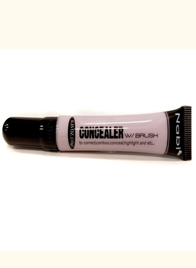 كونسيلر نابي الكل في واحد مع فرشاة، لون لافندر، 0.35 أونصة - قطعتان - طقم واحد